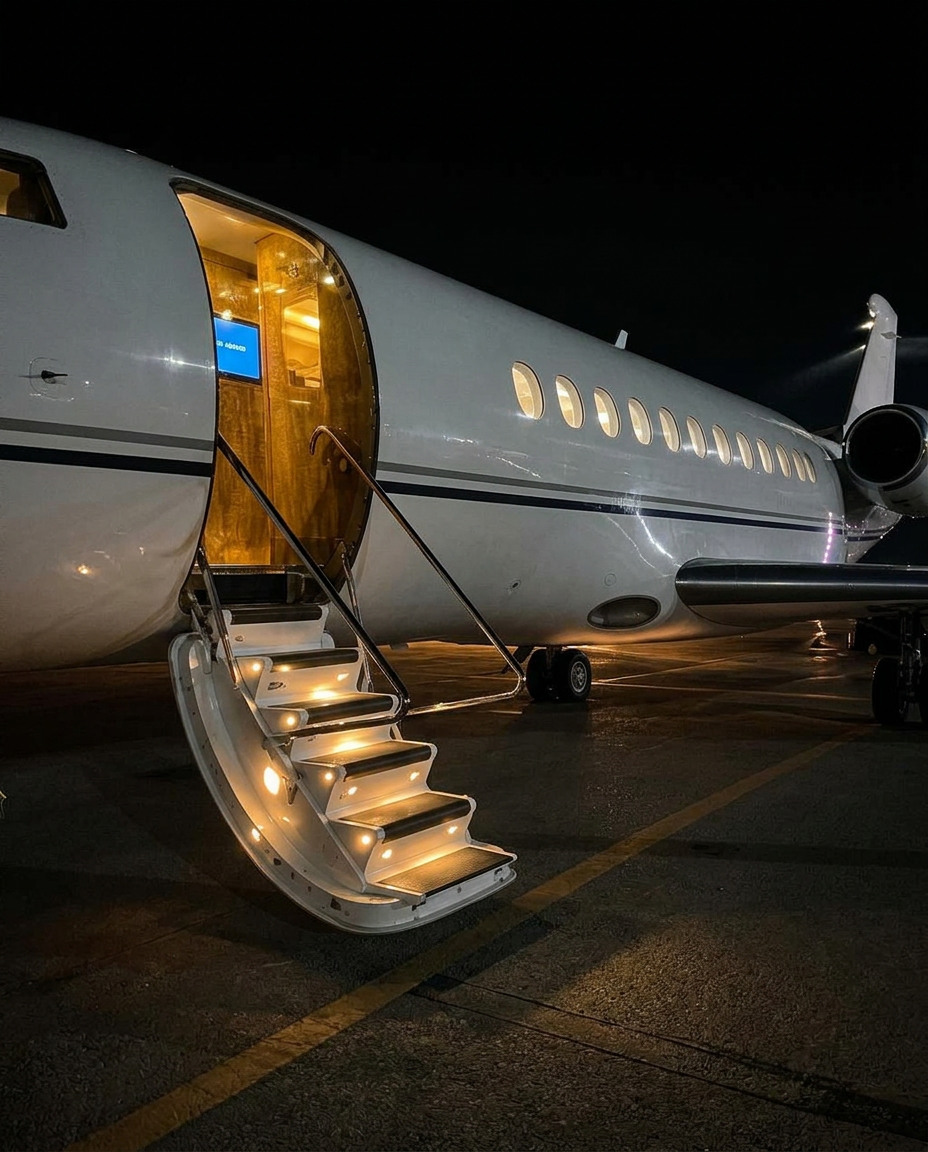 Private jet exit avant